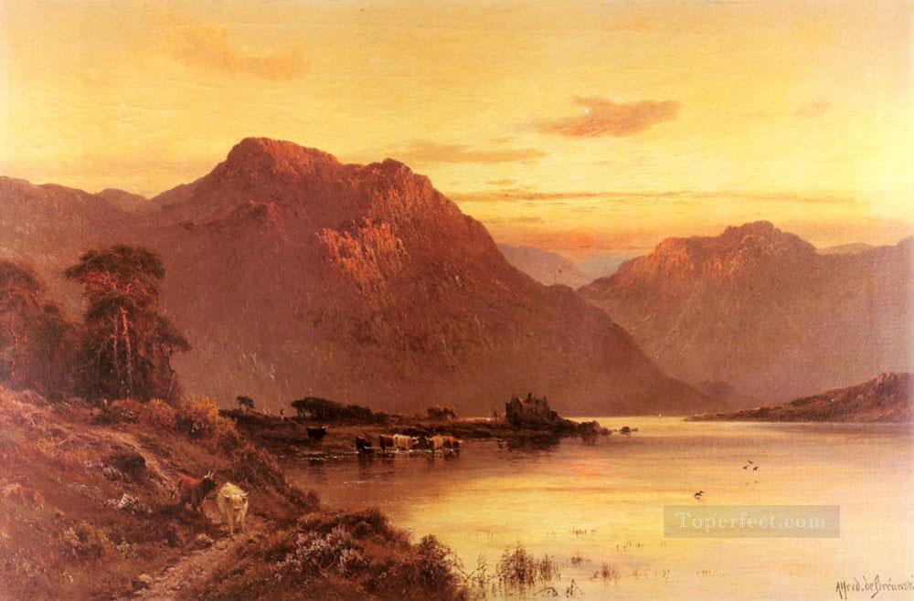 From The Bramber Pass Alfred de Breanski Snr Oil Paintings
